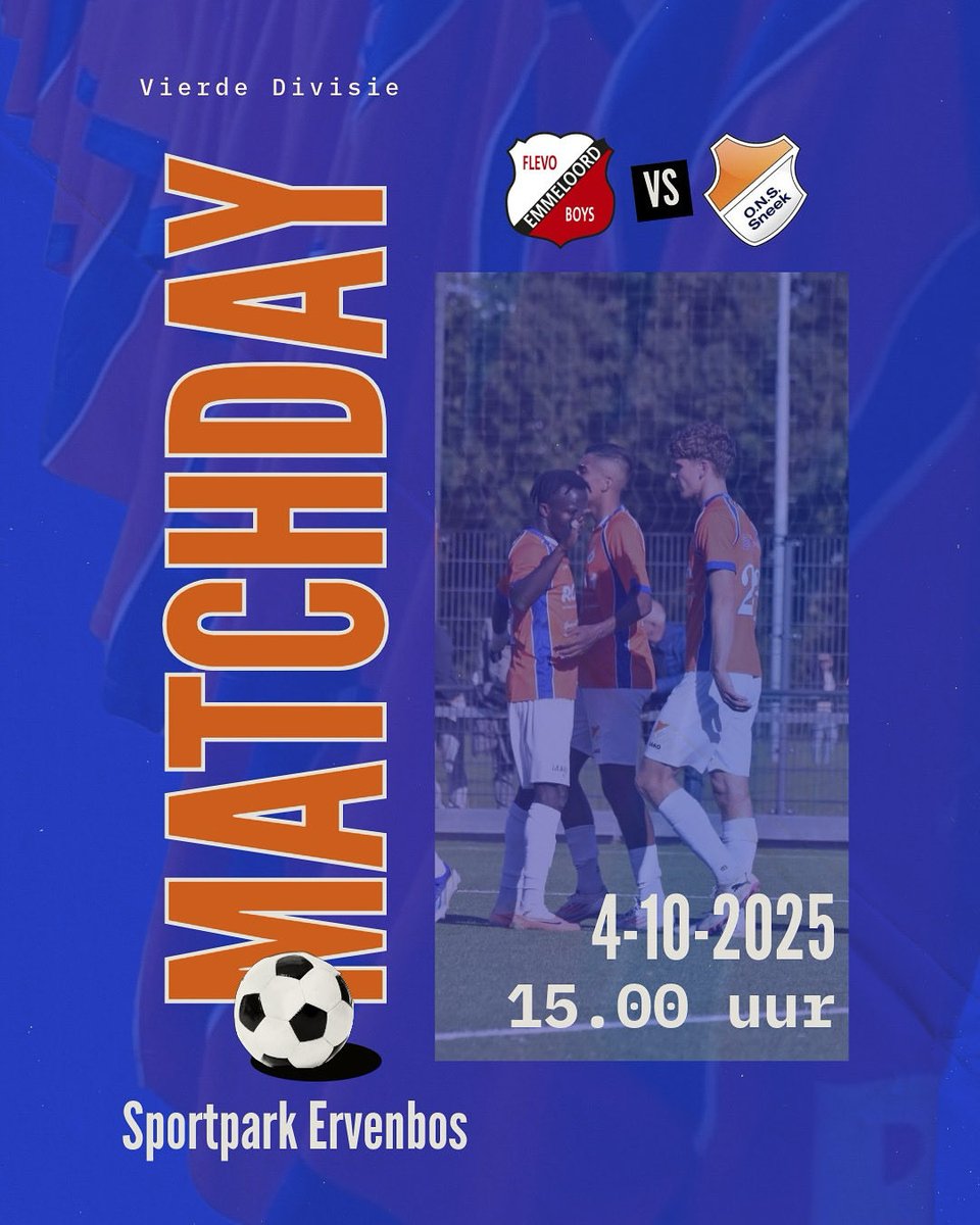 ONSSneek's tweet photo. MATCHDAY 𝟕/𝟑𝟎 🆚 @flevoboys! 

Lees hier de voorbeschouwing: https://t.co/nytfMvksqt

#fleons https://t.co/txaVv4wZk8