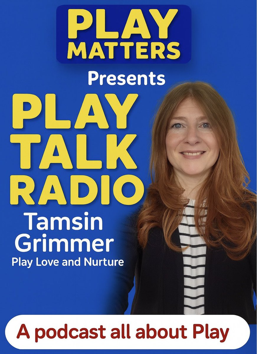 AaronTeamEC's tweet photo. 🎙️ New on #PlayTalkRadio!

We talk with Tamsin Grimmer about Play, Love &amp; Nurture 💜🌱🎨
Why love belongs in pedagogy, how play builds resilience, and ways to nurture children every day.

🔊 Listen now 👉 https://t.co/AU6Bu44FdN

#PlayMatters #EarlyYears #TamsinGrimmer https://t.co/n5hrtQ7RyW