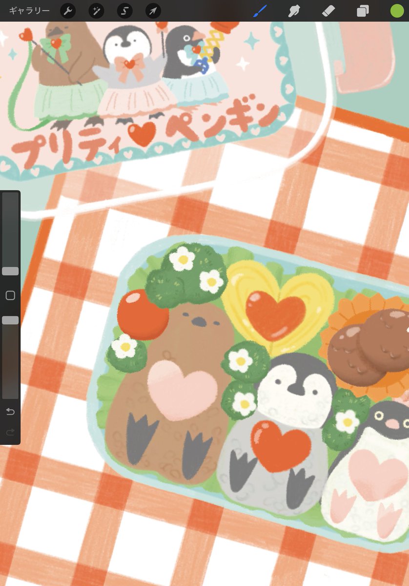 pantogyu_nyu_'s tweet image. #つくしのブックカバー展制作中 

キャラ弁🍱🐧