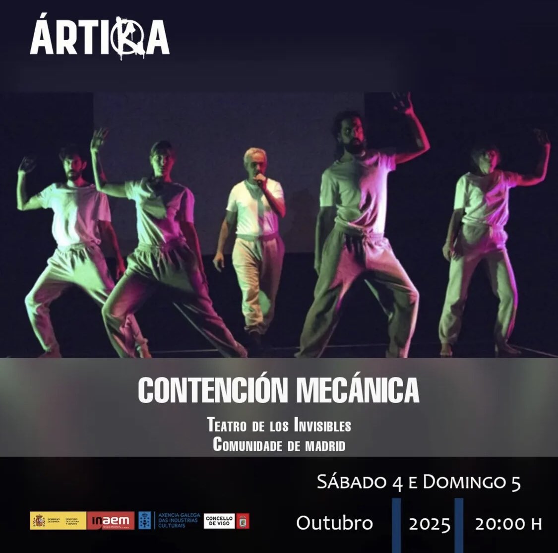 Hoy y mañana, CONTENCIÓN MECÁNICA en la Sala Artika de Vigo. Primera parada de nuestra gira dentro del XXIII Circuito de la Red de Teatros Alternativos. La obra denuncia la violencia psiquiátrica y la vulneración de derechos de las personas psiquiatrizadas
artikavigo.com/contencion-mec…