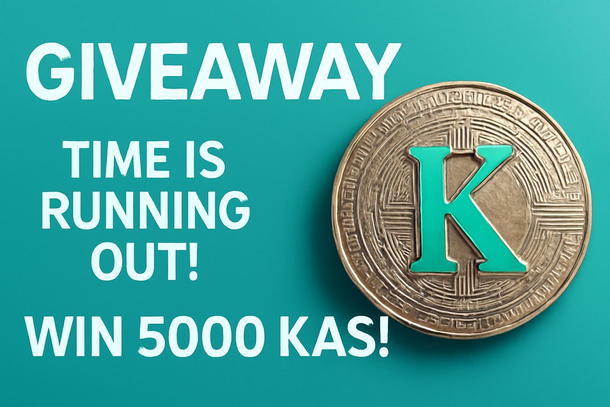 kash_on_kasp's tweet photo. ⏳ Time is running out!
Don’t miss your chance to win 5000 KASH in our giveaway! 🤑
Join now, participate, and let’s KASH it together! 🚀
#KASHing #Giveaway #Solana #kas #kaspa #Crypto #coin https://t.co/OhGIElQ4uX