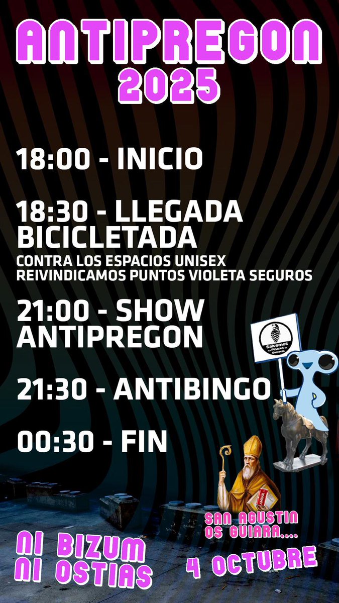 Esta tarde es el anti-pregón. Aquí tenéis el programa: