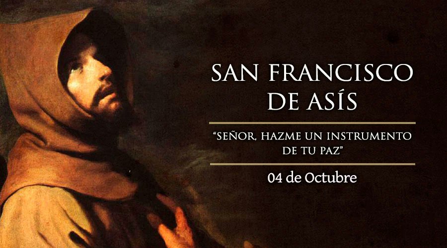 Hoy celebramos a San Francisco de Asis.
Despues de una vida disipada abrazo la pobreza.