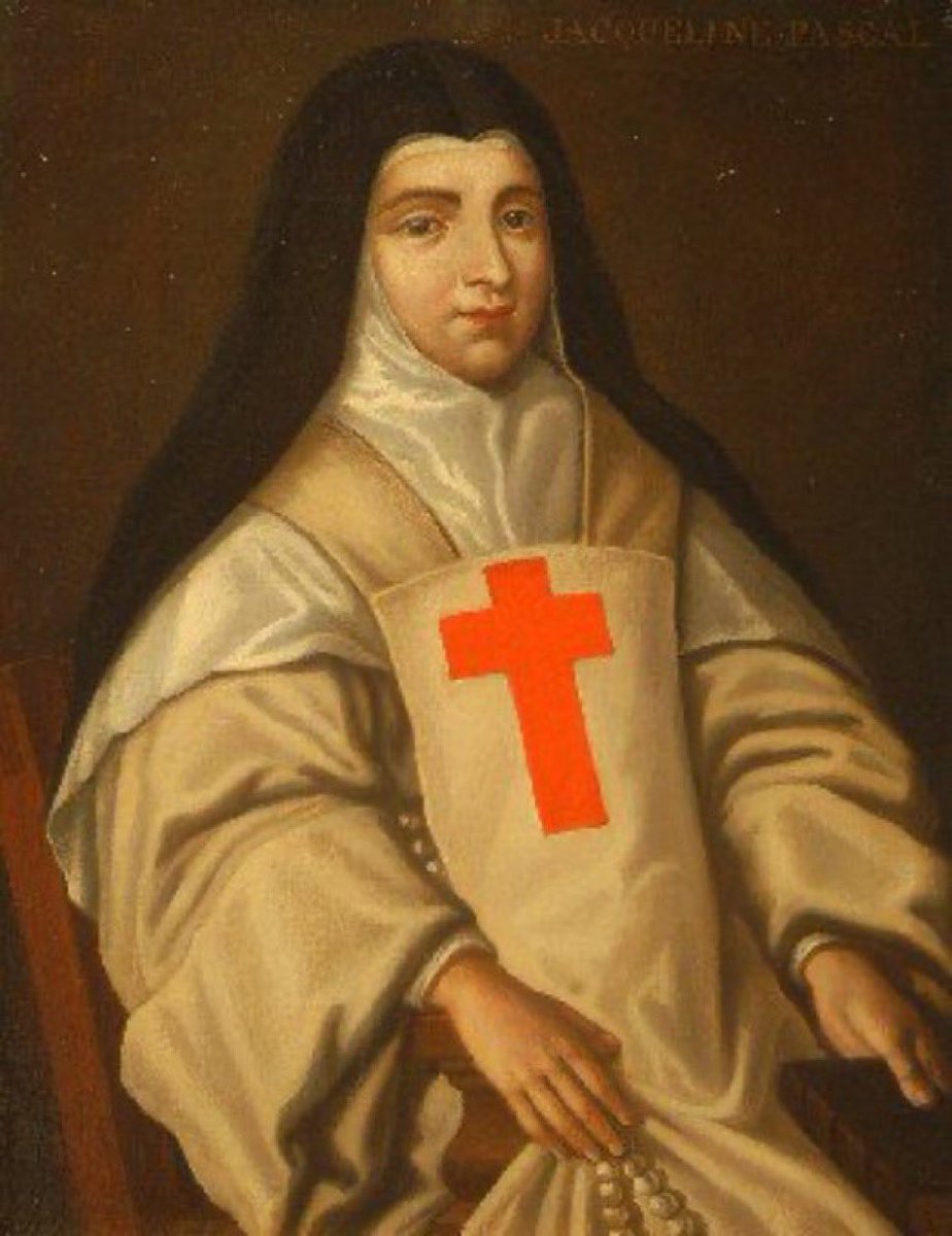 jdmccafferty's tweet image. 4 Oct 1661: d. Jacqueline Pascal, nun of Port-Royal #Paris &amp;amp; sister of Blaise Pascal #philosopher &amp;amp; #mathematician #otd