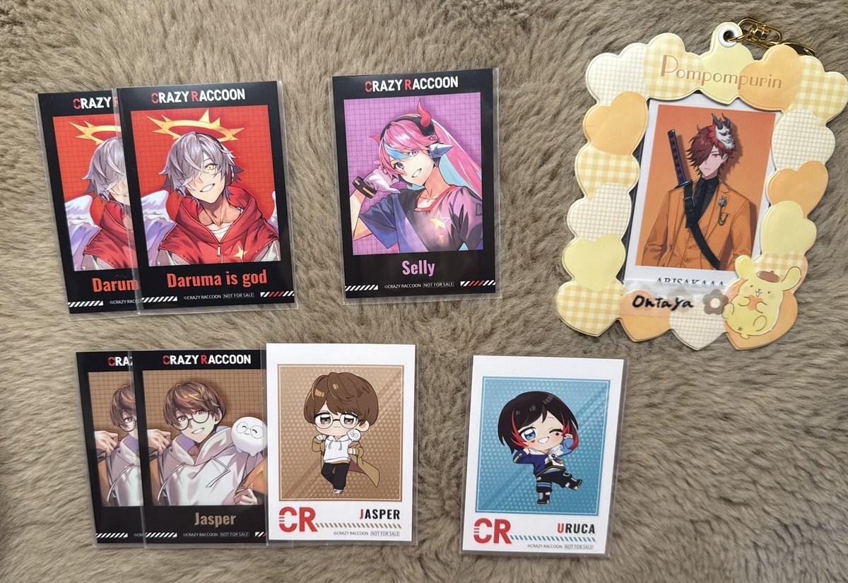 t_ontaya's tweet photo. 【交換 譲渡】 crazyraccoon CR GIGO チェキ風カード

【譲】 画像参照

【求】希望額+送料≫同種👹≧大妖怪等身缶バ👹
ご不快でなければ比率違い〇

お気軽にお声がけください！ https://t.co/zWcZCJi9fR
