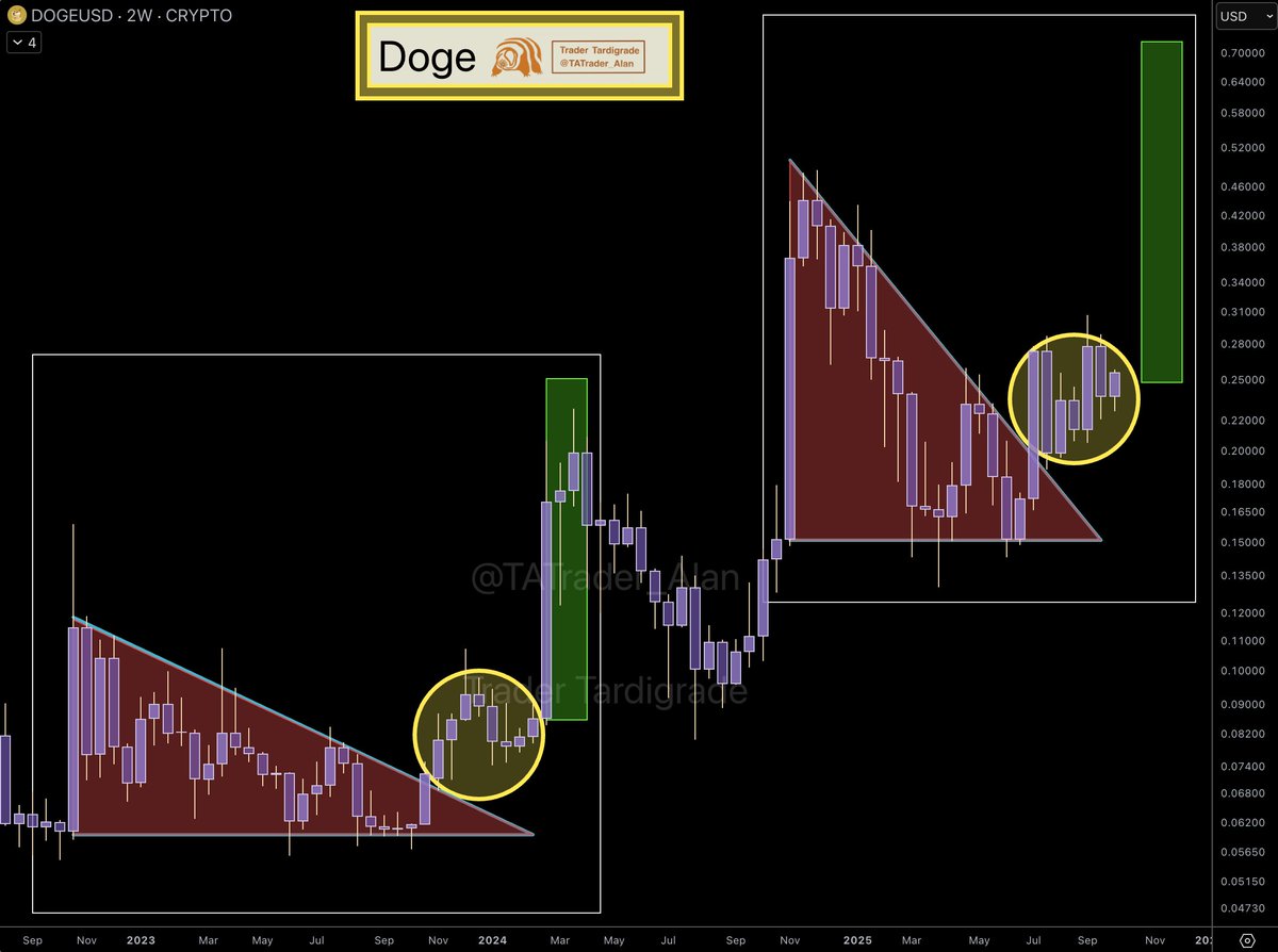TATrader_Alan's tweet photo. $Doge/2-week
#Dogecoin Massive Surge is coming 🚀 https://t.co/OgNDtUWM8I