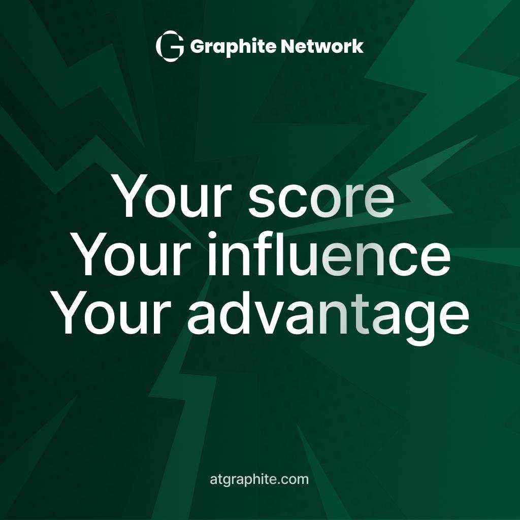 GraphiteNetwork's tweet image. 💡 Reputation in Action: Lending, Voting, Trading
Reputation on Graphite Network isn’t just a score — it’s capital you can actually use. Here’s how it comes to life:
🔹 Lending — Reputation replaces blind collateral.
Higher Trust Score = better terms. Low or unproven = stricter…