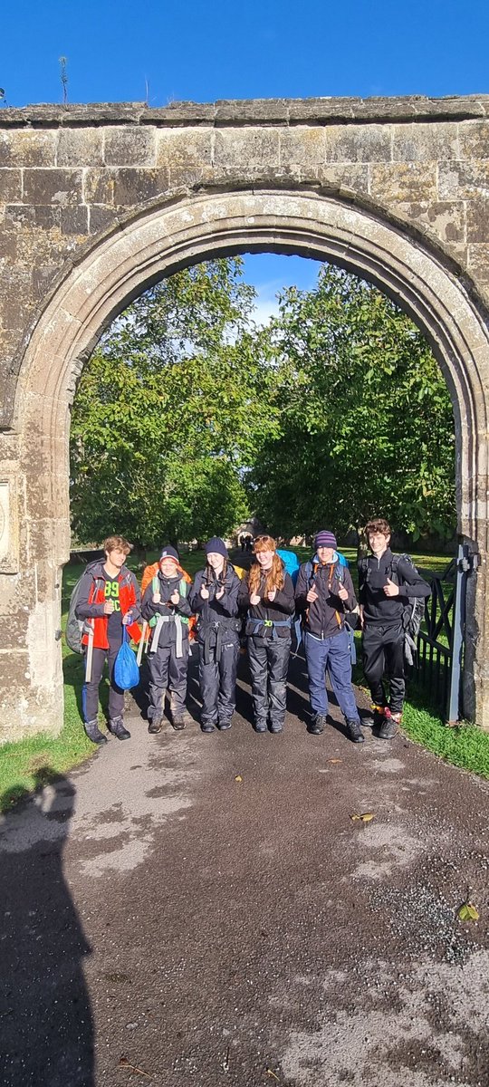 Another fantastic effort by silver and gold students (and staff😀) with challenging conditions on expedition  👏 👏 Only  the final mile was in sunshine ! <a href="/SomersetDofE/">Somerset DofE</a> <a href="/SexeysSchool/">Sexey's School</a>