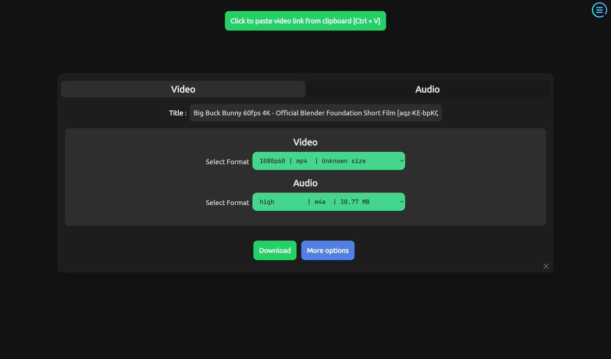 又在 GitHub 上看到一个功能强大的视频下载工具：ytDownloader，完全开源免费，轻松下载各大平台的视频或音频。

支持 YouTube、Facebook、Instagram、TikTok、Twitter 等主流平台，还内置了硬件加速和视频压缩功能。

GitHub 地址：github.com/aandrew-me/ytd…