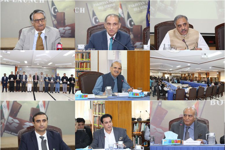 ISSIslamabad's tweet image. Hosted launch of book &apos;Pakistan-India Relations: Fractured Past, Uncertain Future&apos; by @aizaz1101. Ex-Foreign Minister @jaliljilani was Chief Guest. Deep insights shared on enduring challenges &amp;amp; complexities of🇵🇰🇮🇳ties &amp;amp; realistic prospects for future #PakistanIndiaRelations #ISSI