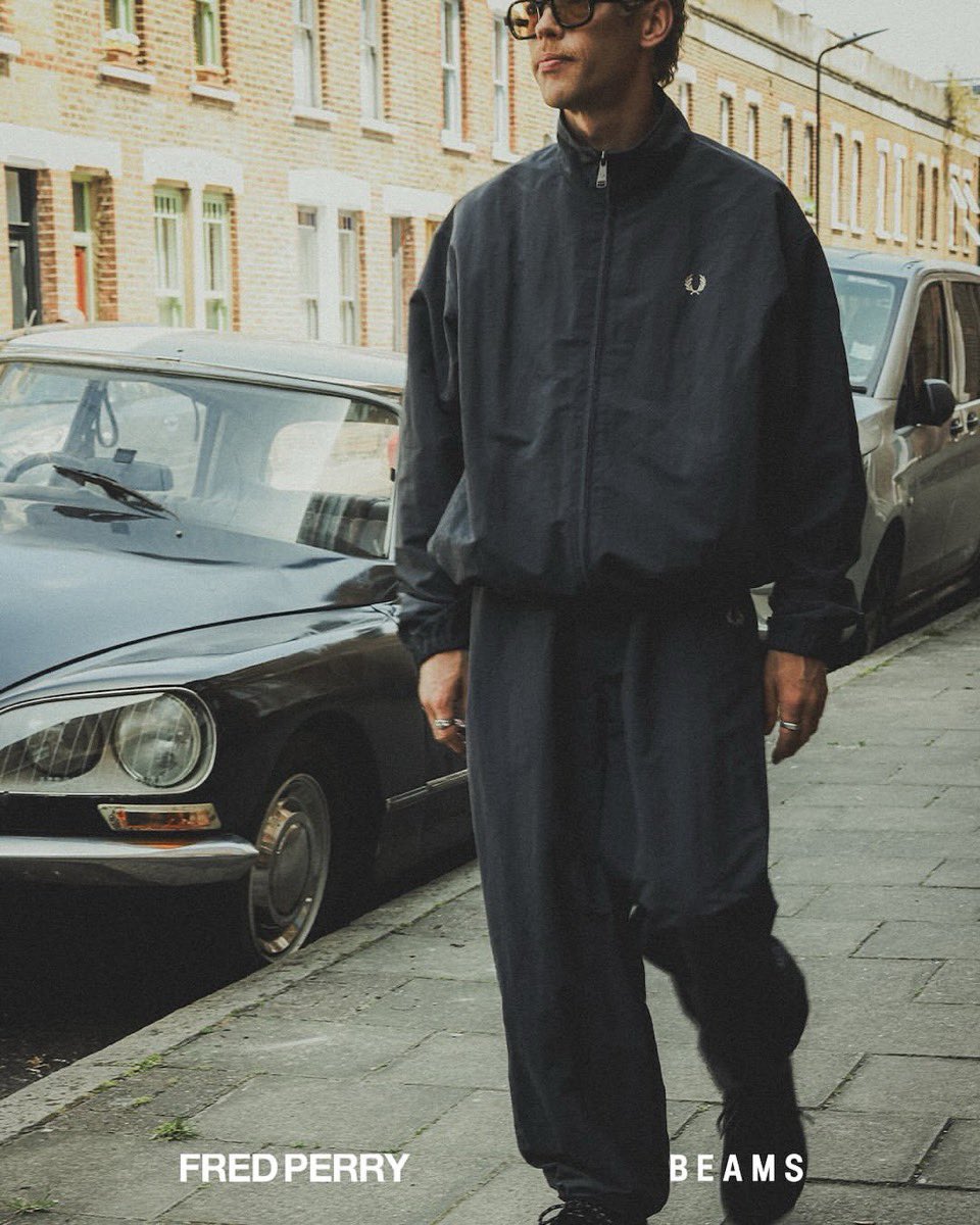 FRED PERRY x BEAMS 25AW 別注シェルジャケット&パンツの新色“アンカー