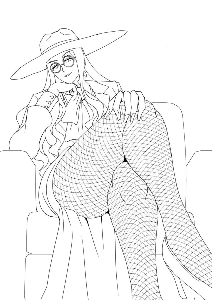 線画で力尽きた絵も供養 