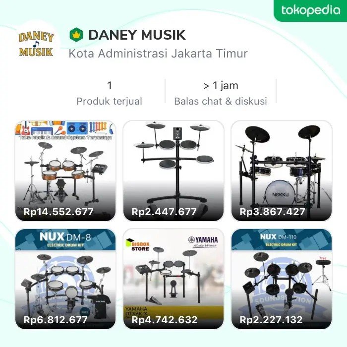 Cok toko palsu nih <a href="/TokopediaCare/">TokopediaCare</a>, Toko DANEY MUSIK di <a href="/Tokopedia/">Tokopedia</a>!
Harga tidak sesuai, ngasih alamat toko tapi bukan toko ybs.. ayo ditindak.. tk.tokopedia.com/ZSUJ7hweK/
