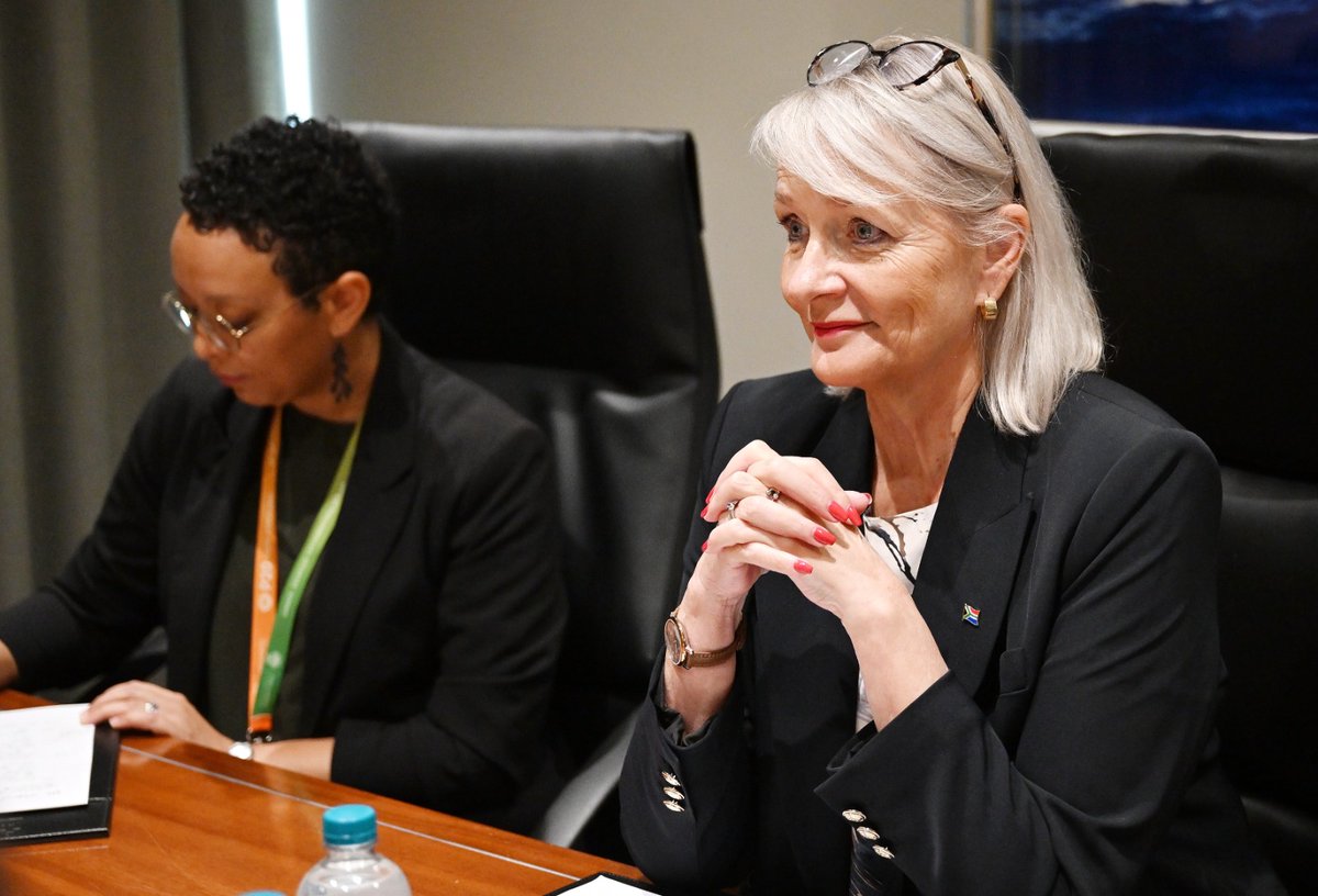 IPUparliament's tweet image. At the @P20_SouthAfrica meeting this week🇿🇦, Deputy Speaker @ParliamentofRSA, Dr Annelie Lotriet, highlighted that at #COP28, 15/133 delegation heads were women.

There is a need for more gender-responsive #climateaction.

#Parliaments4thePlanet
➡️parliament.gov.za/news/p20-meeti…