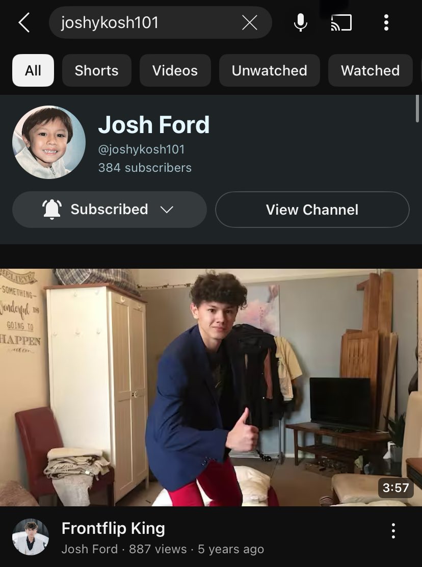 koshys!! if you look up “joshykosh101” on youtube, an old video of josh titled “Frontflip King” will pop up 😭 he uploaded this back in may 2020 on his old account and i HIGHLY urge you guys to go give it a watch!! 

it’s genuinely one of the cutest and funniest videos i’ve seen
