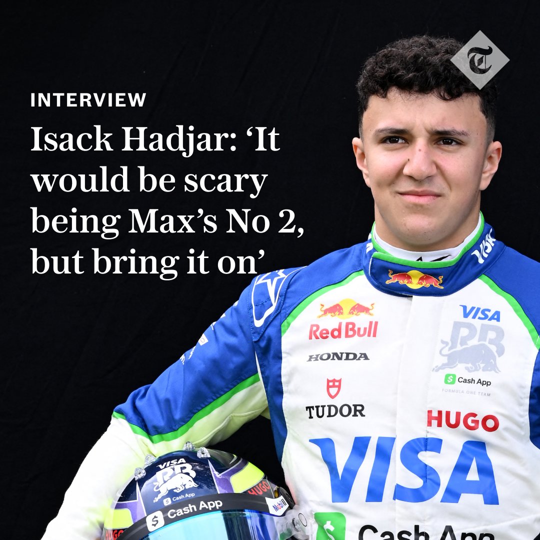 🗣️ Racing Bulls’ impressive rookie, Isack Hadjar, talks quantum physics, how smart Nico Rosberg was and potentially racing at Red Bull in 2026

Read his interview with <a href="/tomcary_tel/">Tom Cary</a> below ⬇️
telegraph.co.uk/formula-1/2025…

#F1