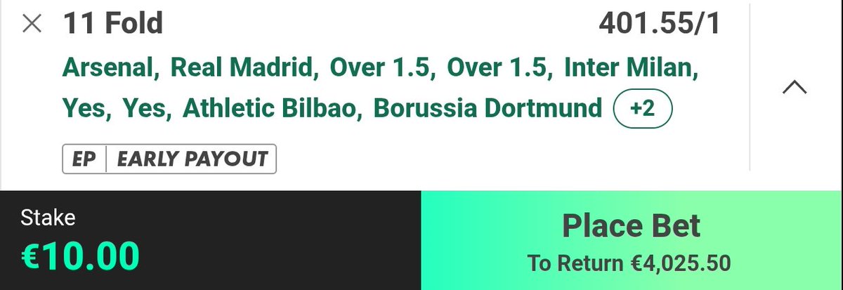 💵 401/1 SATURDAY LONGSHOT 🔥✍️

FULL SLIP IN COMMENTS 👇