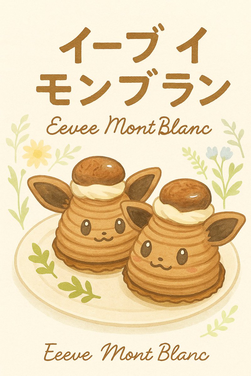 作ったお菓子やごはんをイラストにできるの嬉しいなぁ(*´꒳`*)
もうずっと忙しくてキャラ料理出来てない…(  .  ̫ .  )
 #ポケモンイラスト  #ChatGPT