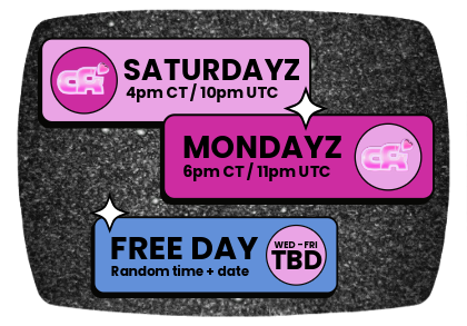 iamckbubbles's tweet photo. π New OCT Saturday Stream Timing π
Starting at 4pm CT / 9p UTC now - an hour earlier than last month! The rest is the same as Sept
Come hang w me this spooky season on twitch!
https://t.co/K14KYFIKTV https://t.co/vwUN3bhmaL