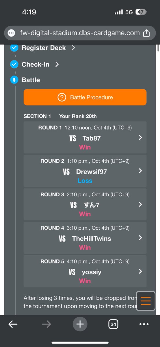 finally , proceed to next round