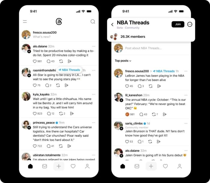 ChanPerco's tweet image. #Threads lance les « Communautés » : Meta formalise ce que ses utilisateurs faisaient déjà.
Contrairement à X, où les communautés sont créées et modérées par les membres eux-mêmes, c’est Meta qui pilote et déploie les Communautés sur Threads.