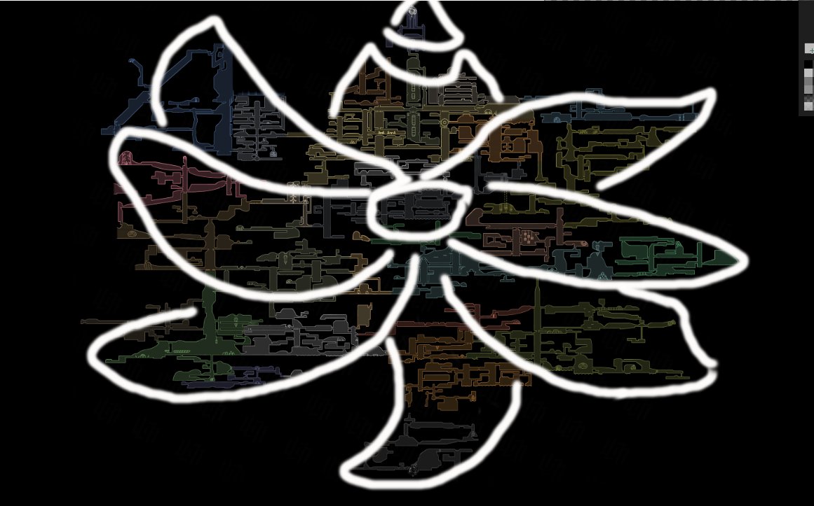 TussTheMoth's tweet photo. Heeeeeyyyyy @TeamCherryGames , there any particular reason Pharloom could be laid out reminescent to a white lotus hmmmmm? is this commentary on the true strength or essence of the flowers? https://t.co/TA9MGrWv4b