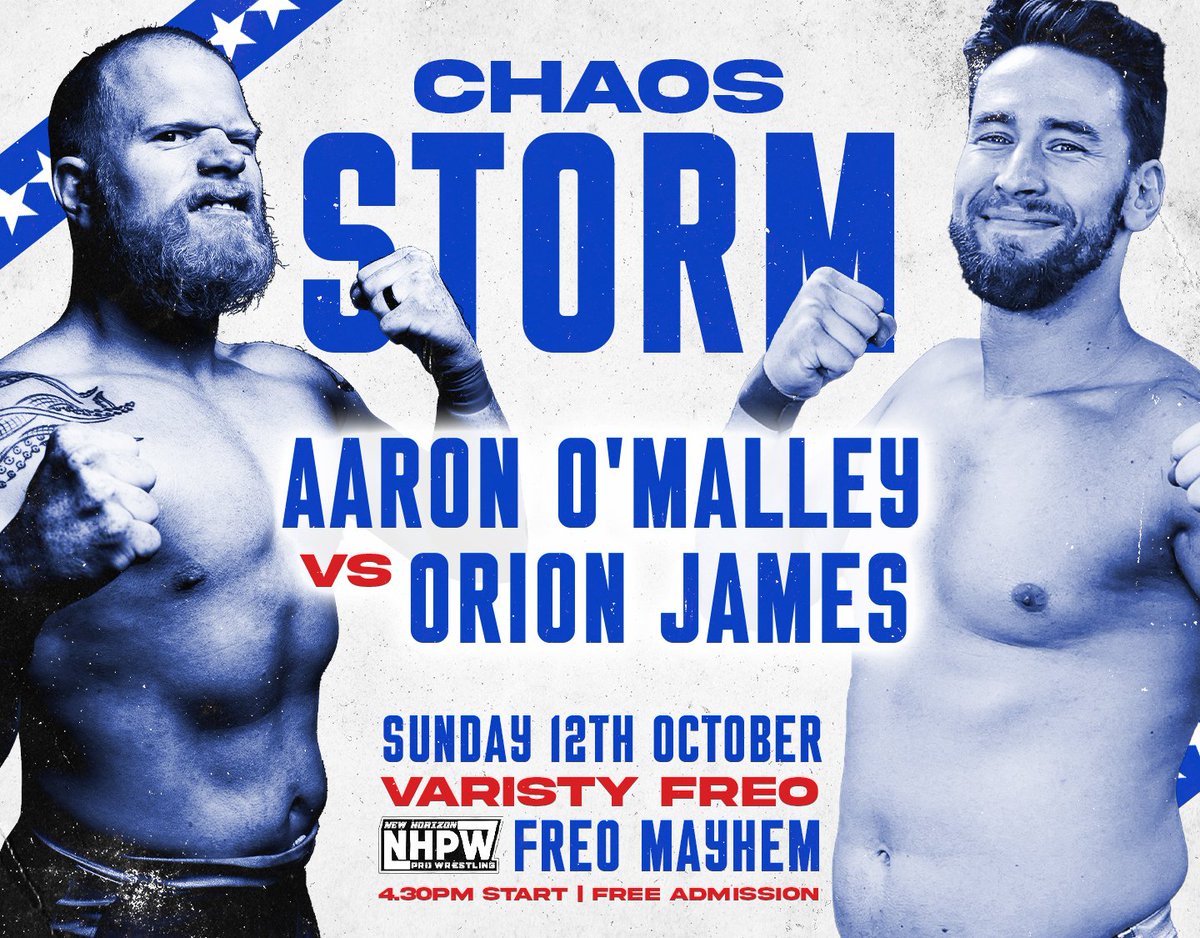 Next Sunday, October 12th, NHPW brings not one, but two free shows to Varsity Freo!

Here's a taste of what to expect over the two sessions. If you're keen for beer &amp; burgers with a side of suplexes, NHPW has you covered!

Come down 2pm and 430pm to the to watch the action!
