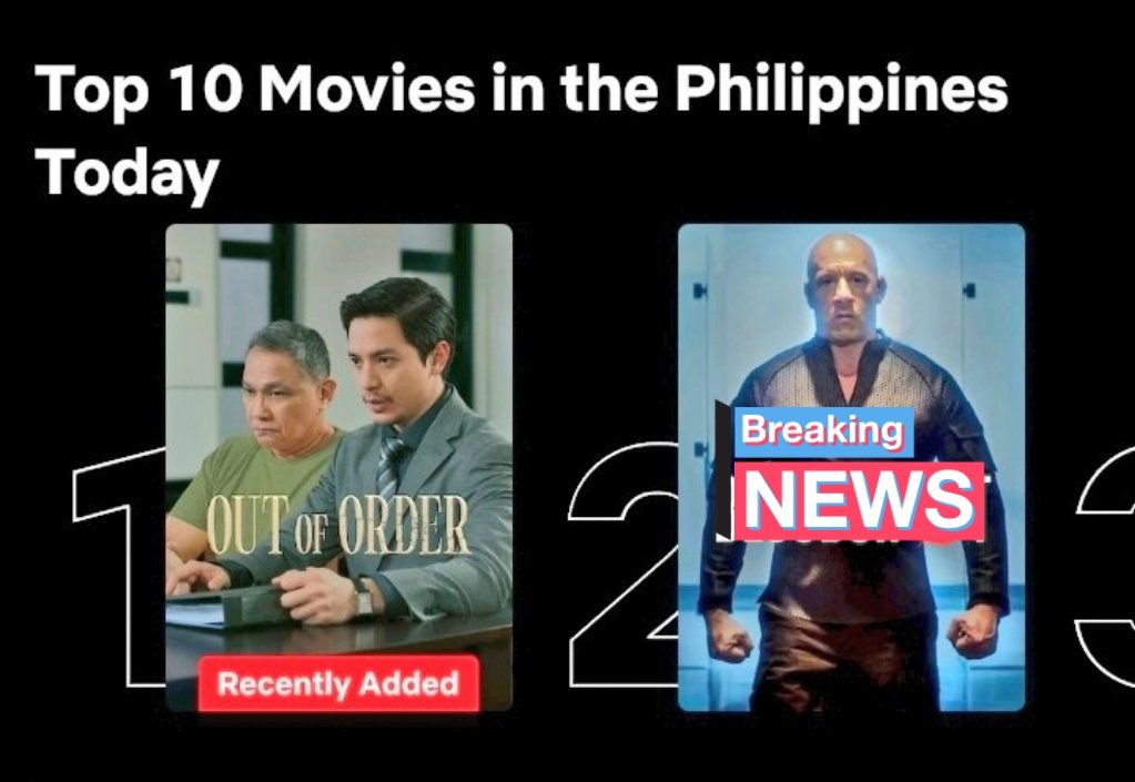 congratulations <a href="/aldenrichards02/">Alden Richards</a> and the OOO team! #OutOfOrderOnNetflix has been the top movie after a day it was posted! 

#ALDENRichards