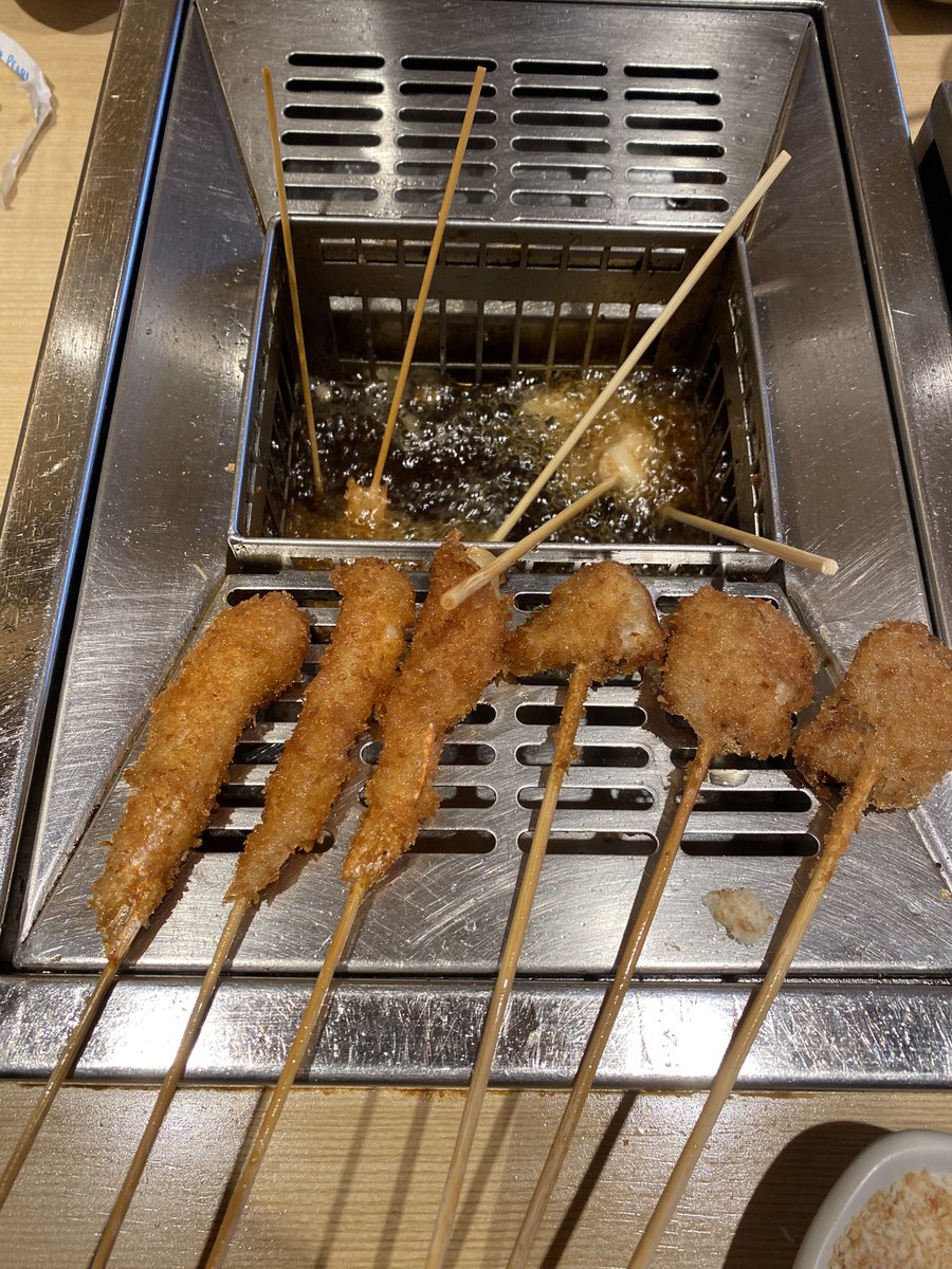 何年振りかわからんくらいの、串揚げ！
うまかった！