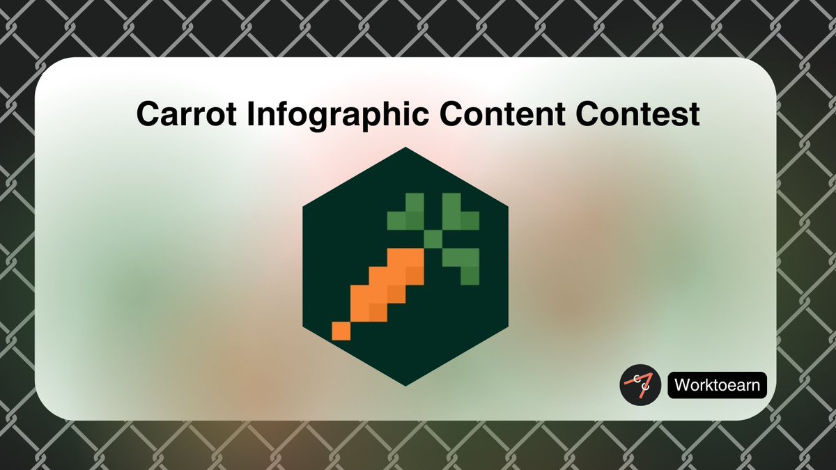 Carrot Infographic Content Contest

✨ Rewards: 1110 USDC in total

• 1st - 555 USDC
• 2nd - 333 USDC
• 3rd - 222 USDC
 
👉 How To Join:

1. Create infographics or visual content that educates users about Carrot, showcase its advantages, and grow awareness across Solana and