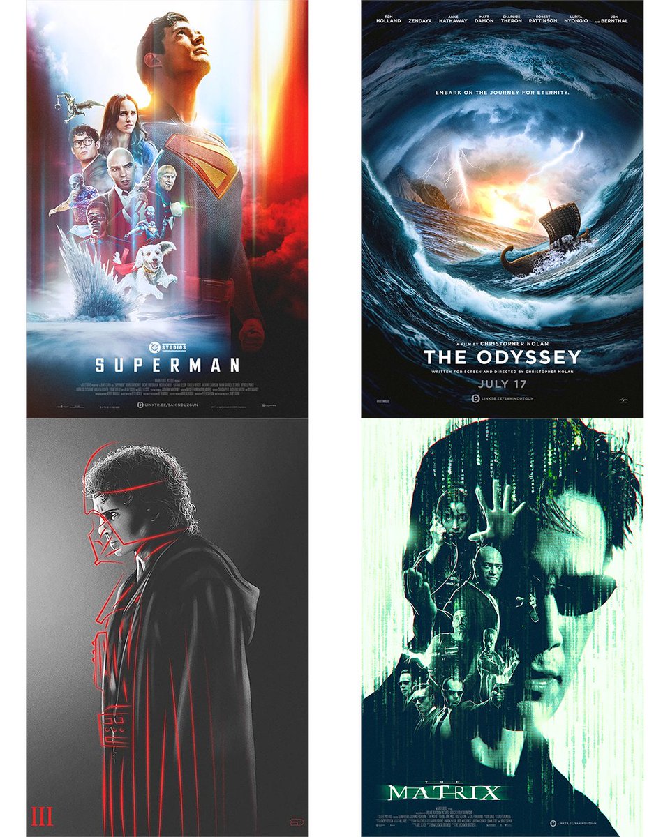🎬 Movie Posters you’ve seen online but didn’t know made by me...

Follow now <a href="/SahinDuzgunArt/">Sahin Düzgün</a> for more artworks

#MoviePosters #FanArt #PosterDesign #Cinema #FilmArt #ViralDesign #GraphicDesign #Superman #StarWars