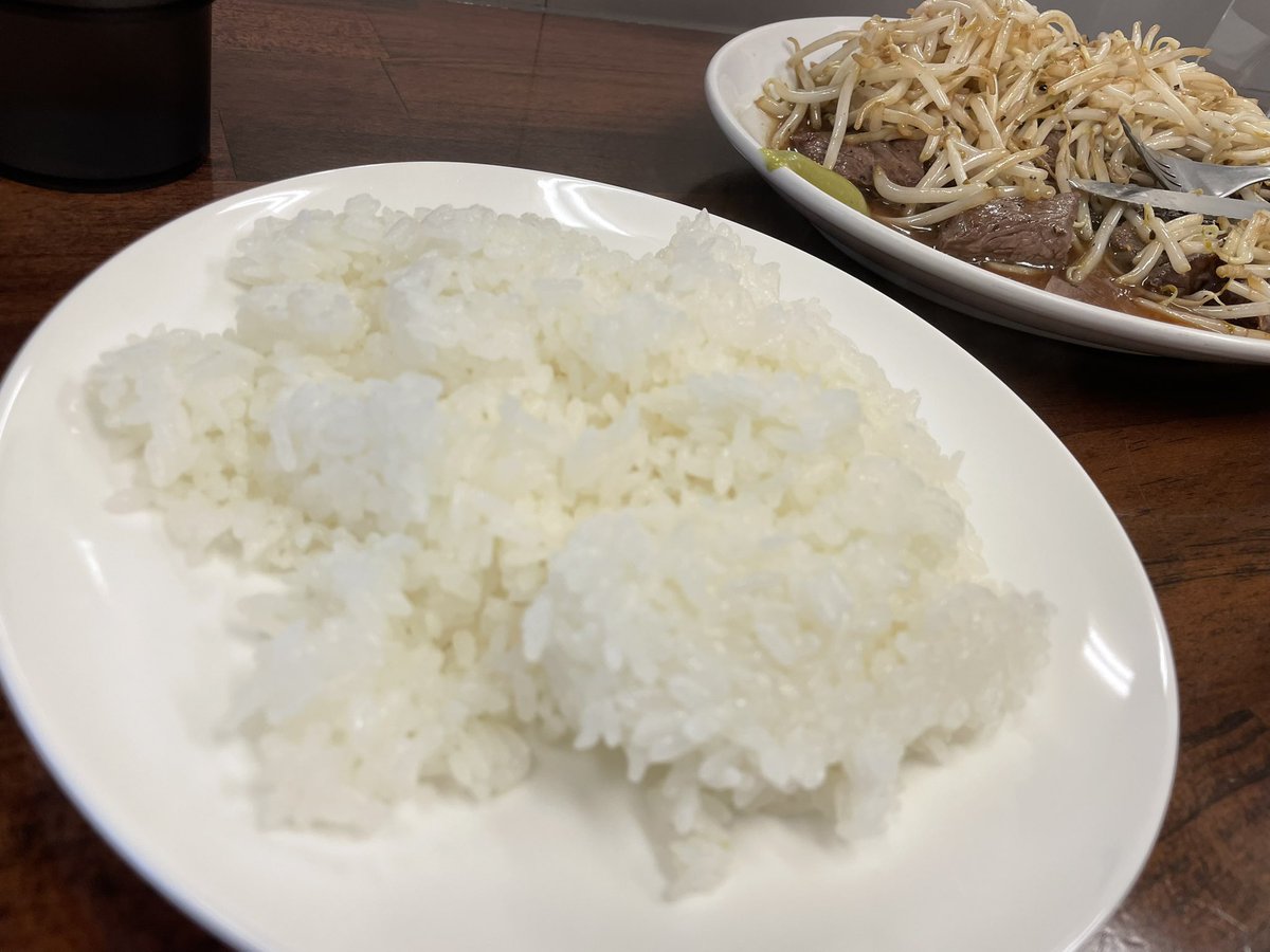 付け合わせのステーキと
メインのお米