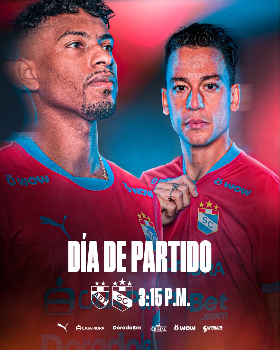 ¡𝗛𝗢𝗬 𝗝𝗨𝗘𝗚𝗔 𝗟𝗔 𝗖𝗘𝗟𝗘𝗦𝗧𝗘! 💪

¡𝗔 𝗗𝗘𝗝𝗔𝗥𝗟𝗢 𝗧𝗢𝗗𝗢ⵑ 👕🩵

🔜 #ADT ⚽

#FuerzaCristal