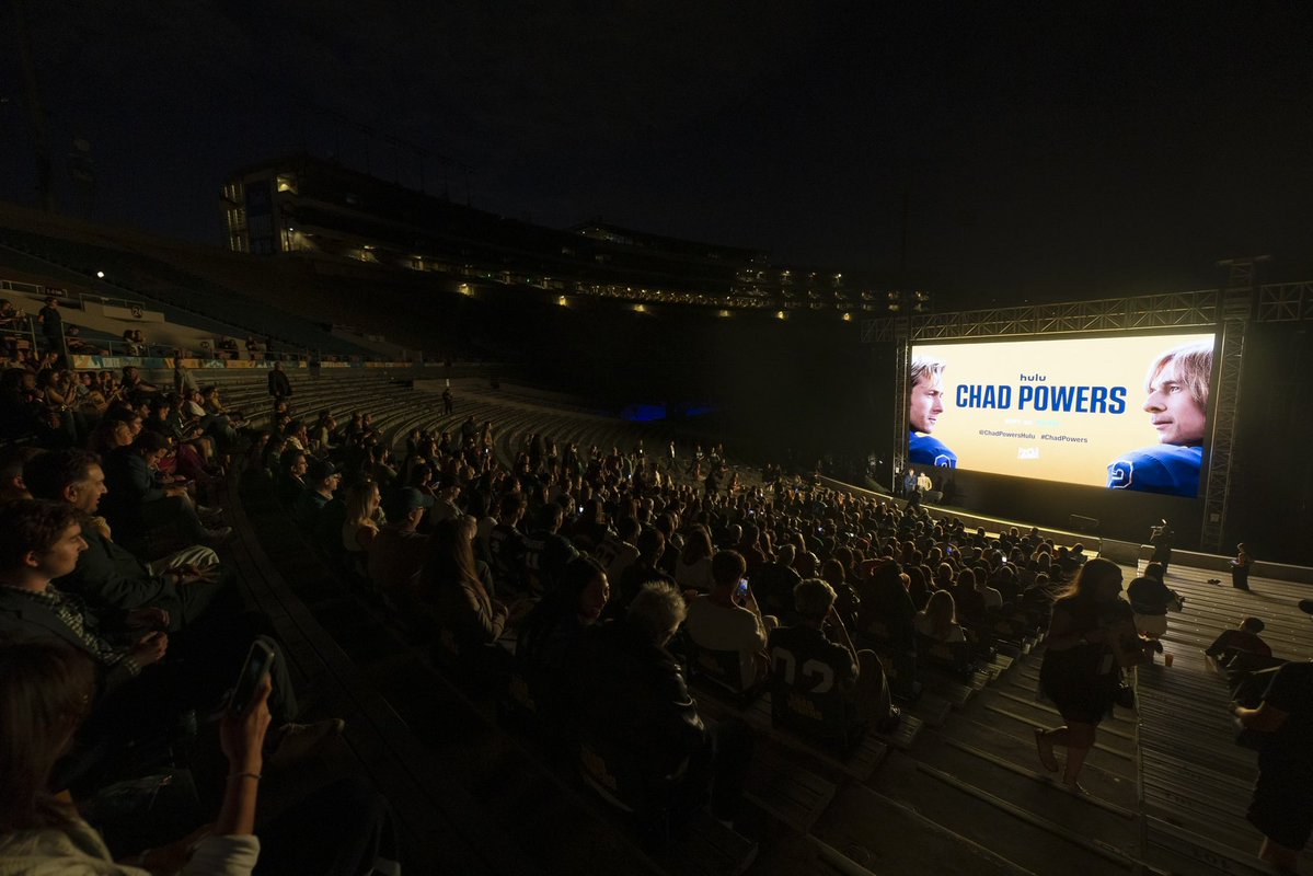 RoseBowlStadium's tweet image. The Rose Bowl Stadium was proud to host the world premiere of Hulu’s Chad Powers—a fitting venue for such an epic storyline. 🏈 #chadpowers 

📸: Disney and @chadpowershulu