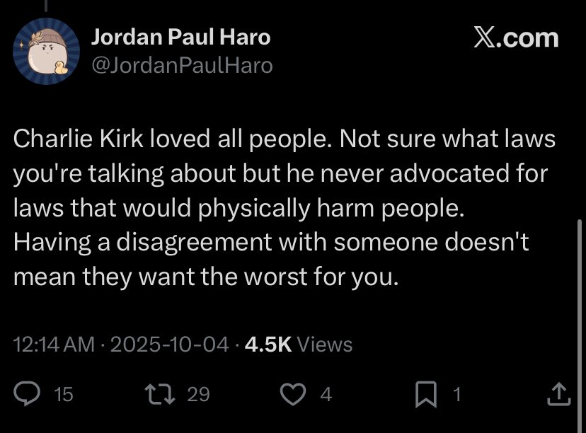 does he realize he sounds like he’s in a cult