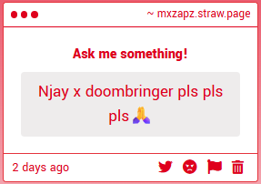 MxZapz's tweet photo. "Njay x doombringer pls pls pls๐" -> why are they aurafarming bruh #mrdoombringer #njay #admintwt
https://t.co/NJoG2iGYt8 https://t.co/Fxqsk1JNhB