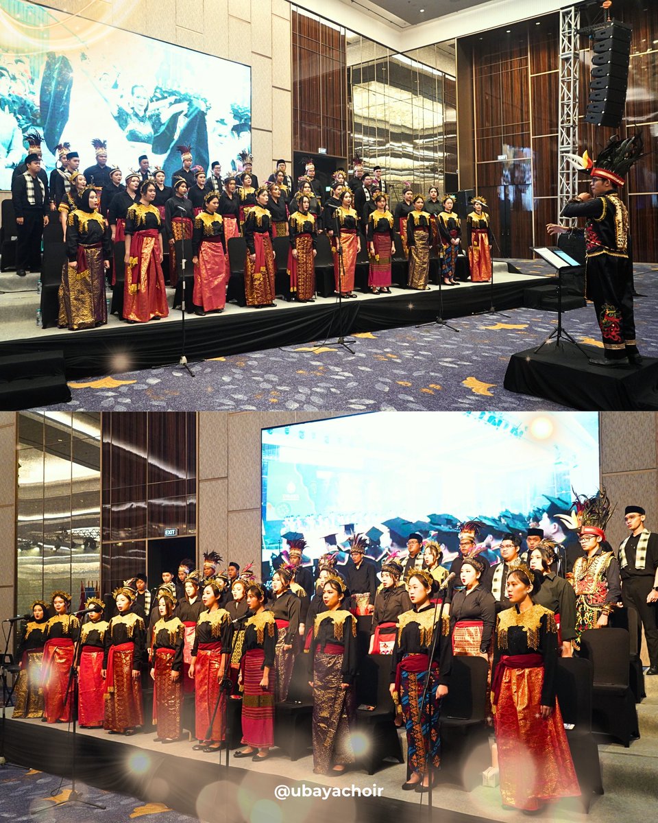 PS_Ubaya's tweet photo. [UBAYA CHOIR REPORT]
Sabtu, 27 September 2025 UBAYA Choir berpartisipasi dalam acara Wisuda Universitas Surabaya yang diselenggarakan di Grand Ballroom The Westin Surabaya
Kami mengucapkan selamat kepada para wisudawan atas pencapaian yang luar biasa

#UBAYAChoir
#KabinetSuvarna https://t.co/C1EVvp1iyw