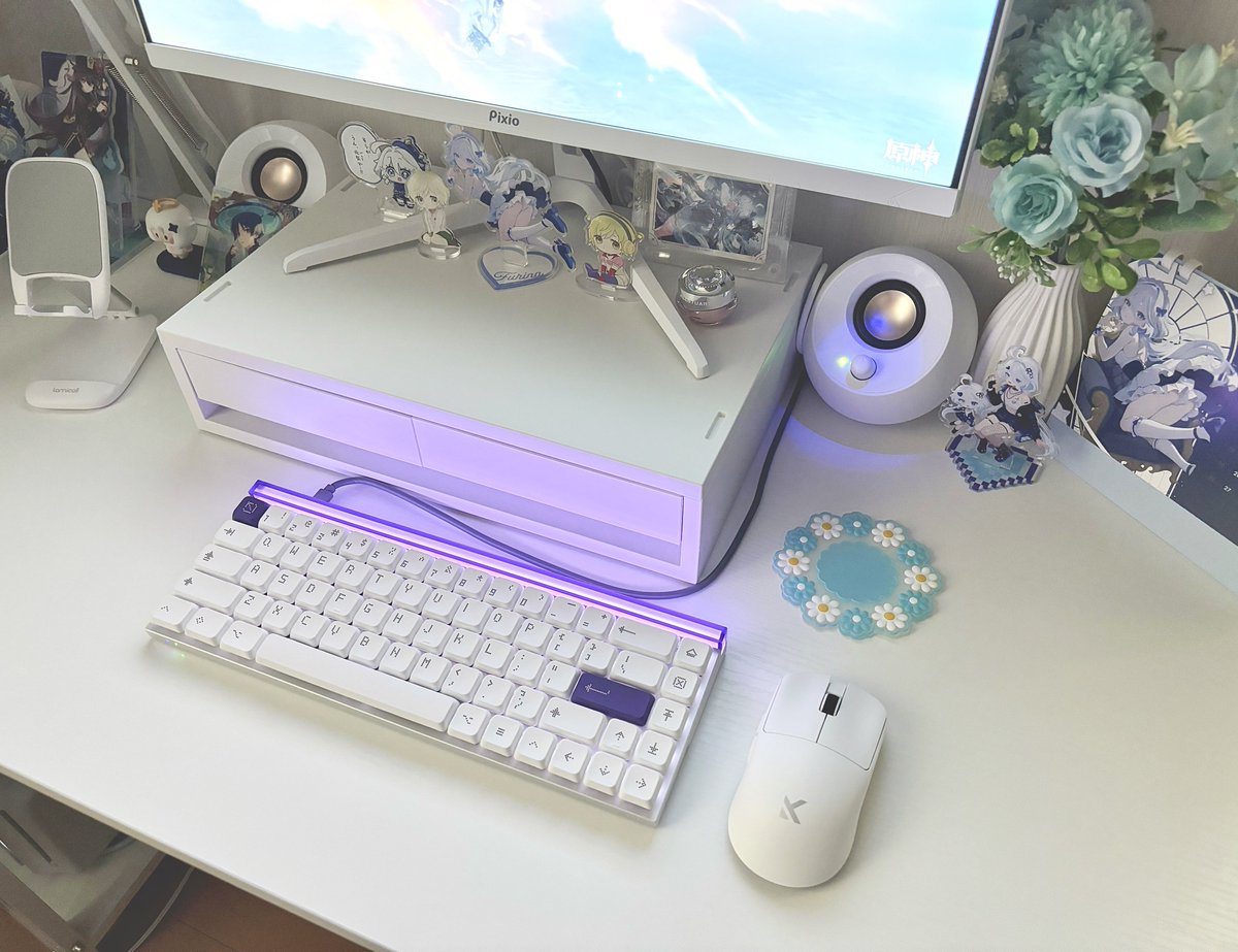nnks_ye's tweet image. かわいいいい~~🩵💜
そろそろゲーミングPC買おうね？？わたし

#Rabbit0