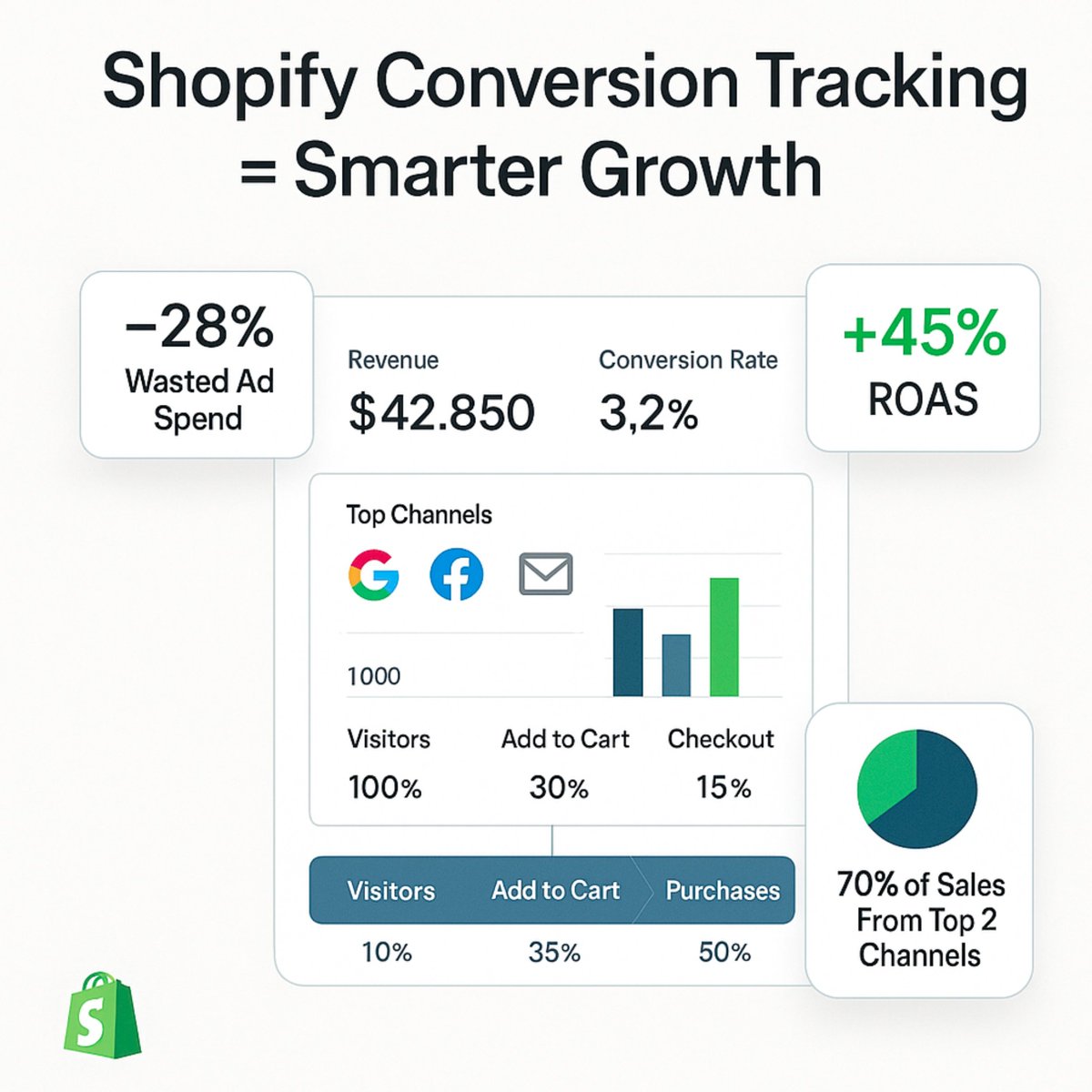 ArifulIslamCSE's tweet image. Shopify traffic means nothing without conversion tracking.
See which ads drive sales, cut wasted spend, and scale what works.
One client boosted ROAS 45% in 60 days with structured tracking.
trackingconsulting.com
#Shopify #ConversionTracking #Ecommerce #DigitalMarketing #ROAS