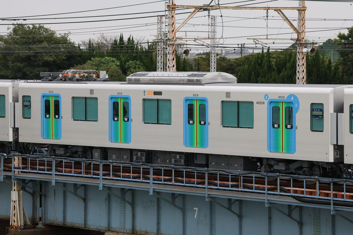 ysmt_051189's tweet photo. 2025/10/4
西武40000系48156編成の甲種輸送です。

大きな変化は無さそうですが、今年度分最後の編成で一連の増備もこれで最後になると思われるので、久々に遠出して撮影しました。 https://t.co/fEFOu1up8N