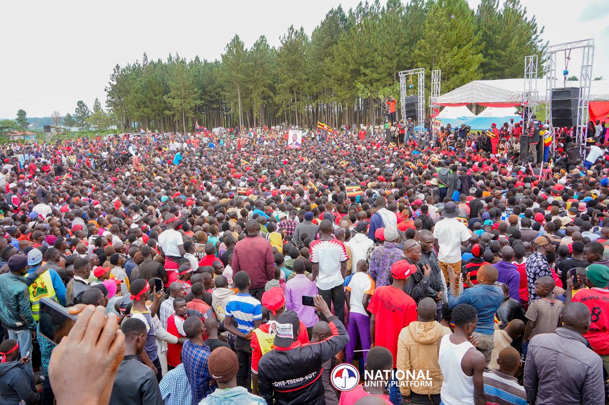 . <a href="/HEBobiwine/">BOBI WINE</a>'s rally in MAYUGE yesterday after so much intimidation and diversions by state security. Always interesting to see how these people defy all manner of intimidation and blockades to reach our venues to receive the message of change. Unlike NRM rallies where people