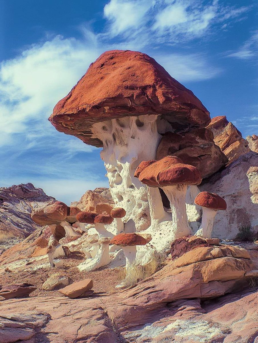 FractalizedOne's tweet image. A very interesting “rock” formation in New Mexico.

Credit media The Doctors Tardis Community on TG.
#ThankYou #contentcuration