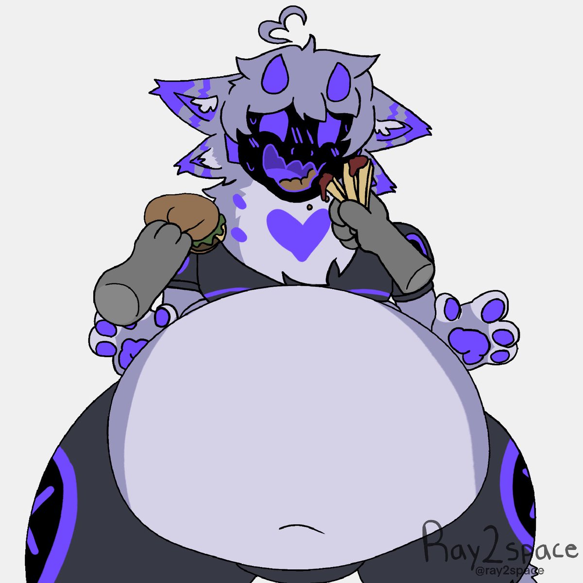 ray2space's tweet image. Kinktober Day 2 - Force Feeding