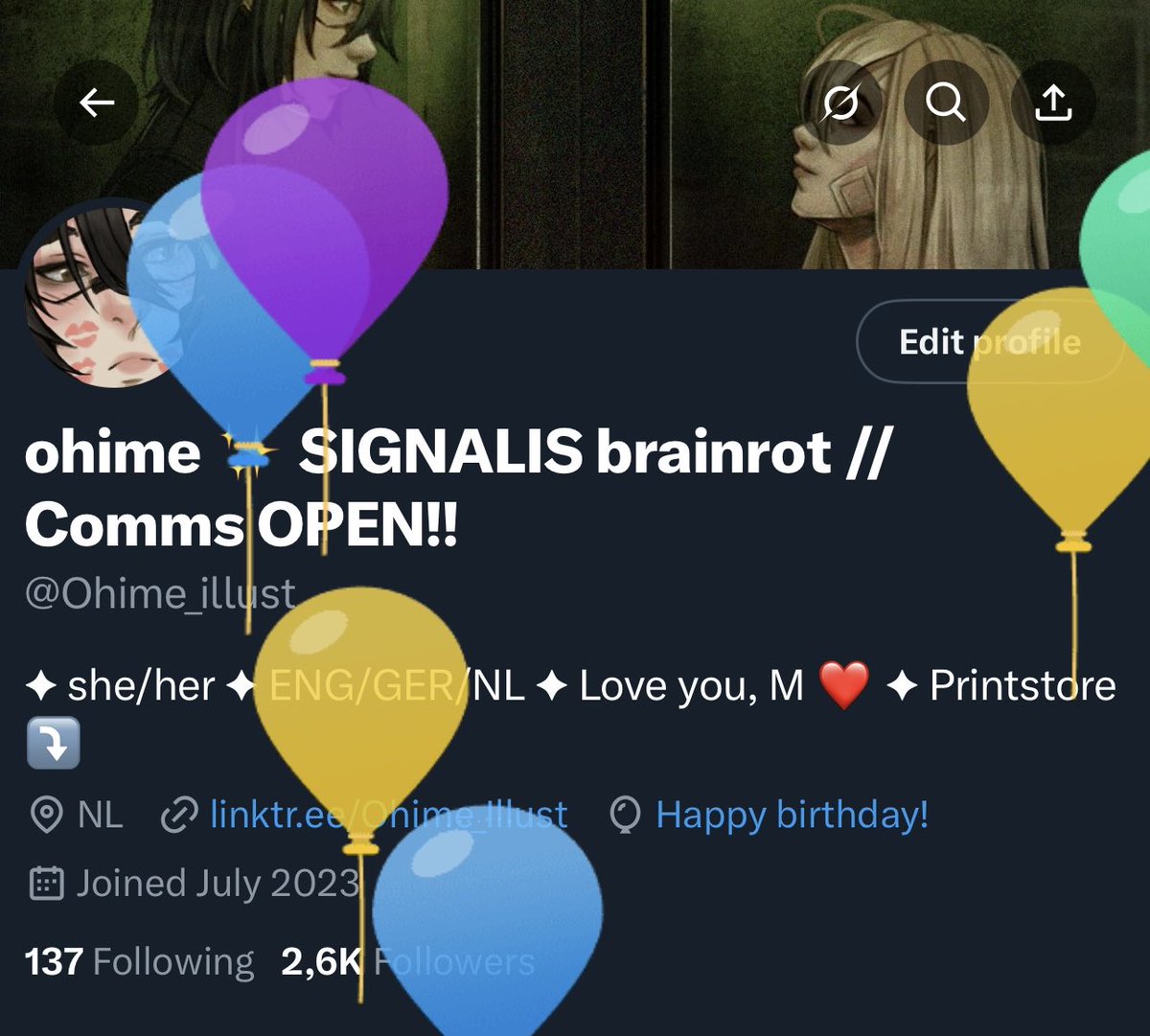 ohime ✨ SIGNALIS brainrot | COMMS OPEN tweet media