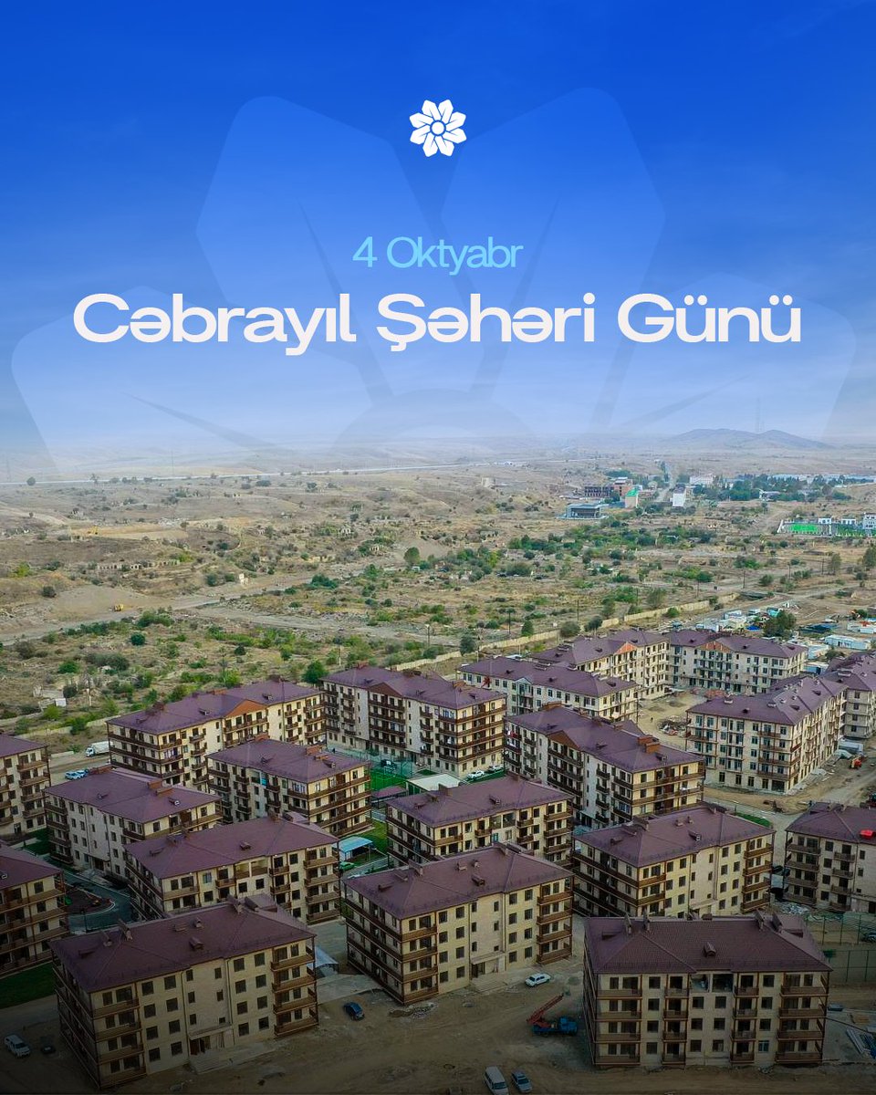Rəşadətli Azərbaycan Ordusunun Cəbrayılı işğaldan azad etməsindən 5 il ötür. 🇦🇿

#Cəbrayıl #QarabağAzərbaycandır #KarabakhisAzerbaijan