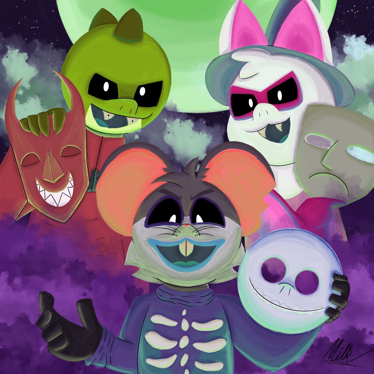 Three of a kind, Birds of a feather!!
-
-
-
-
#nightmarebeforechristmas #shocklockandbarrel #NightmareCritters #touille #rabiebaby #allistergator