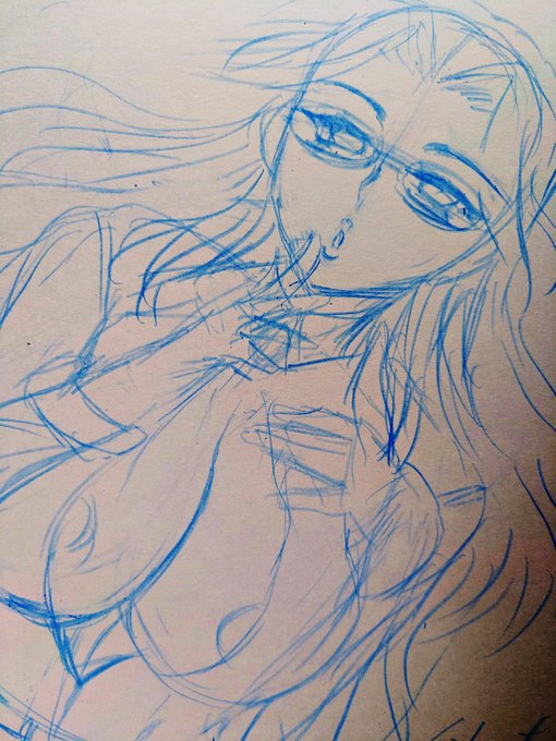 依頼で、昔描いたキャラクターの色紙を描いているけど、作品を見直すとかなり自分のフェチや性欲をぶち込んで描いていて、エロ!って思う。
その頃の気持ちを思い出しながら描くと、キャラクターが生き生き描ける気がして楽しいな。

今ならもっとエロく描けるはず! 