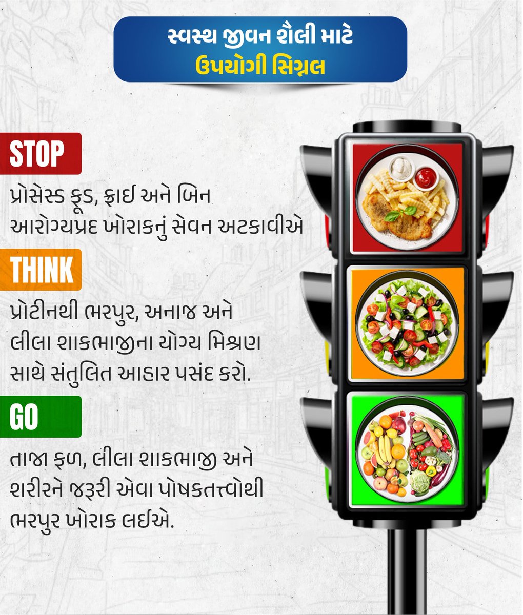 AmreliHealth's tweet image. સ્વસ્થ જીવન શૈલી માટે ઉપયોગી સિગ્નલોને ઓળખો.
#Healthforall