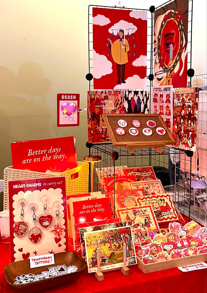 Here today at Komiket SM Megamall ‘til 8pm! Come say hi 👋❤️‍🔥