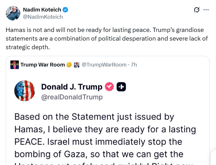 ياسر الزعاترة tweet media